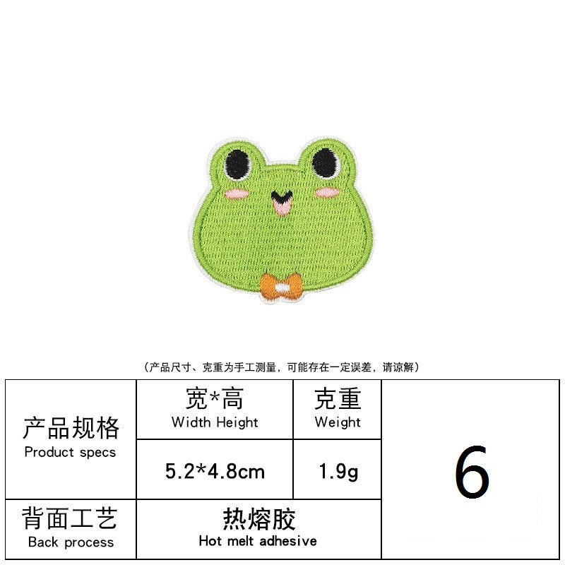Wholesale Cartoon Animal Embroidery Patches Cute Bag Decoration Clothes Patches Embroidery Patches